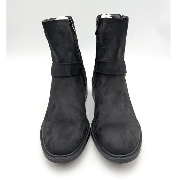 Splendid Samy Ankle Combat Boots Round Toe Women's Black Size US9M EU40 - Picture 2 of 9